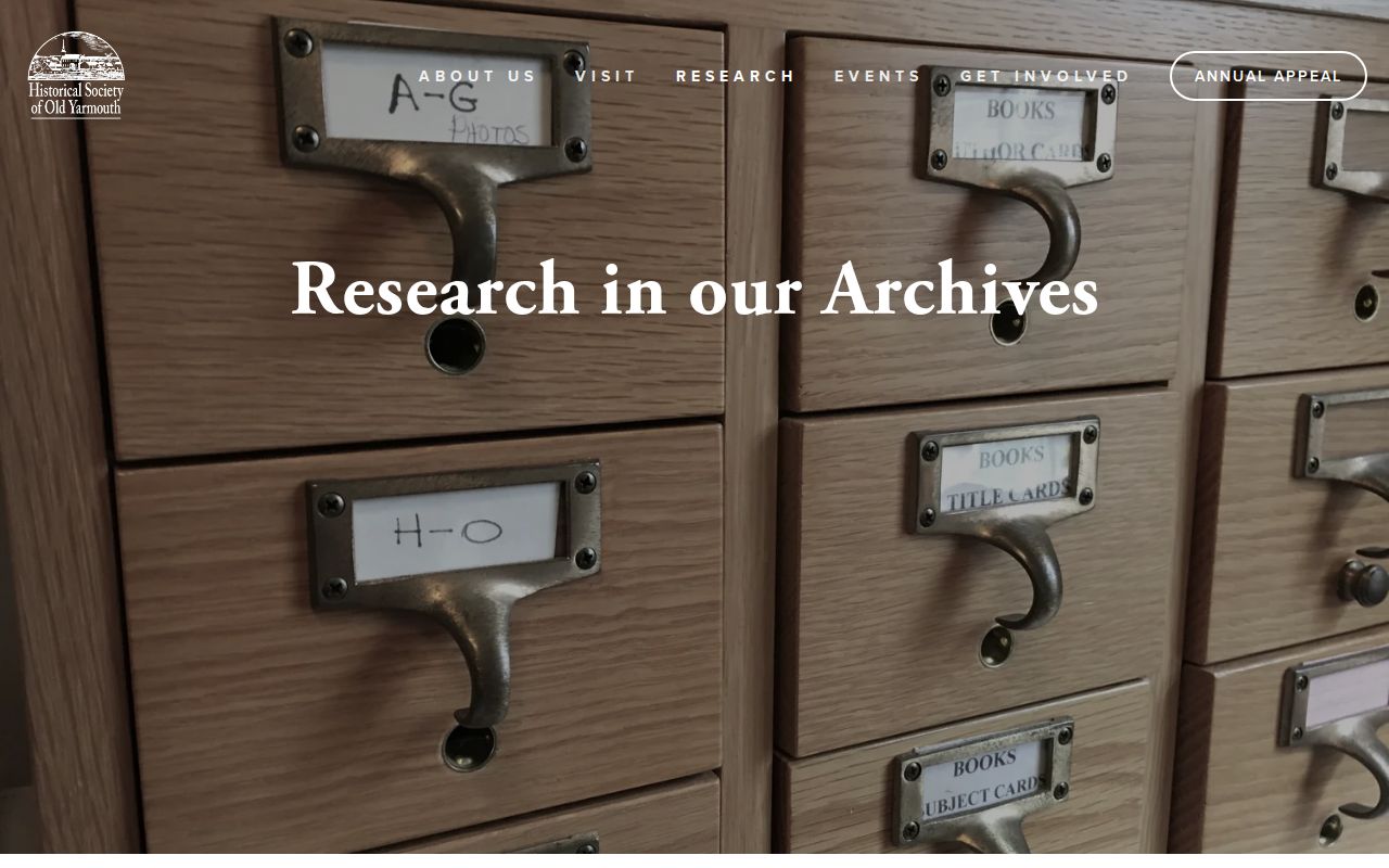 Yarmouth city directory house-history research resource at HSOY